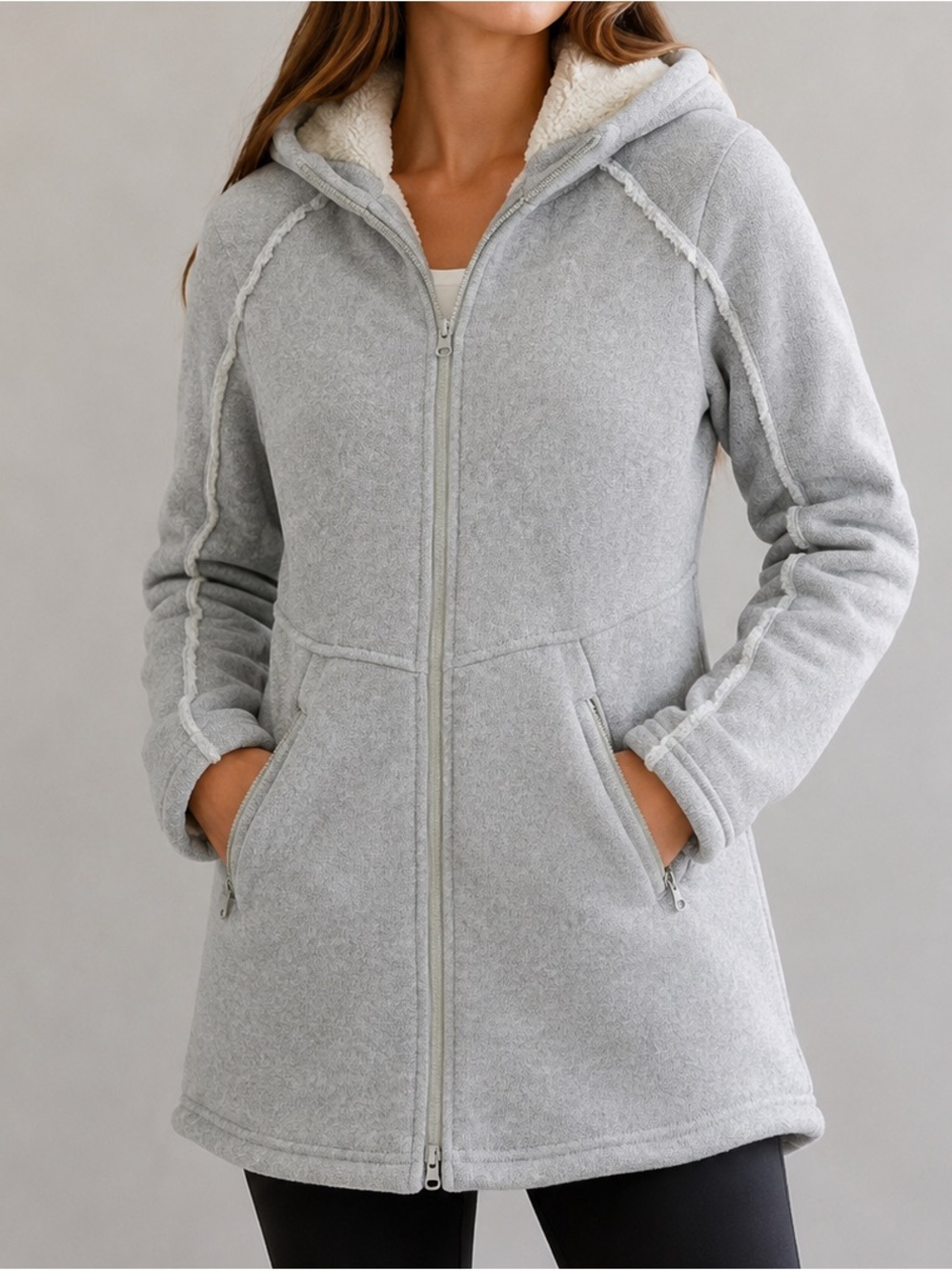 Avalanche Fleece Grey Women’s Jacket